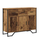 Sideboard med skuffe Gammelt træ 97 x 32,5 x 74,5 cm