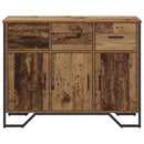 Sideboard med skuffe Gammelt træ 97 x 32,5 x 74,5 cm