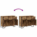 Sideboard med skuffe Gammelt træ 97 x 32,5 x 74,5 cm