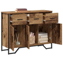 Sideboard med skuffe Gammelt træ 97 x 32,5 x 74,5 cm