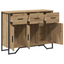 Sideboard med skuffe Artisan Egetræ 97 x 32,5 x 74,5 cm