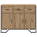 Sideboard med skuffe Artisan Egetræ 97 x 32,5 x 74,5 cm