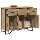 Sideboard med skuffe Artisan Egetræ 97 x 32,5 x 74,5 cm