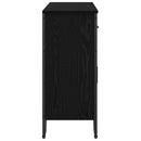 Sideboard med skuffe Sort eg 97 x 32,5 x 74,5 cm