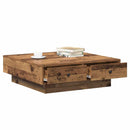 Sofabord Gammelt træ 90 x 90 x 28 cm Konstrueret træ