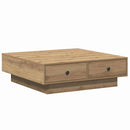 Sofabord Artisan Egetræ 90 x 90 x 28 cm Konstrueret træ