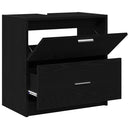 Badeværelsesskab Sort eg 59 x 37 x 59 cm Konstrueret træ