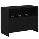 Badeværelsesskab Sort eg 78 x 37 x 59 cm Konstrueret træ