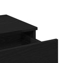 Klædeskab med skuffe Sort eg 100 x 40 x 130 cm Konstrueret træ