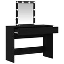 Klædeskab med skuffe Sort eg 100 x 40 x 130 cm Konstrueret træ