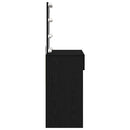 Klædeskab med skuffe Sort eg 100 x 40 x 130 cm Konstrueret træ