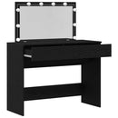 Klædeskab med skuffe Sort eg 100 x 40 x 120 cm Konstrueret træ