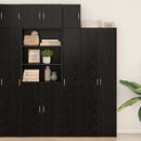 Vægmonteret skab Sort eg 30 x 42,5 x 39,5 cm Konstrueret træ
