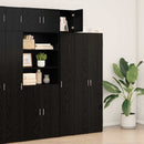 Vægmonteret skab Sort eg 30 x 42,5 x 39,5 cm Konstrueret træ