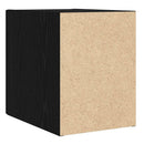 Vægmonteret skab Sort eg 30 x 42,5 x 39,5 cm Konstrueret træ