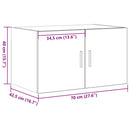 Vægskab Gammelt træ 70 x 42.5 x 40 cm Konstrueret træ