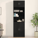 Vægskab Sort eg 70 x 42.5 x 40 cm Konstrueret træ
