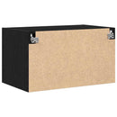 Vægskab Sort eg 70 x 42.5 x 40 cm Konstrueret træ