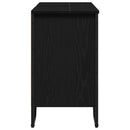 Badeværelsesskabsunder Sort eg 91 x 35 x 60 cm Konstrueret træ
