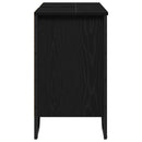 Badeværelsesskabsunder Sort eg 91 x 35 x 60 cm Konstrueret træ