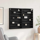Display Skab Sort eg 100 x 8,5 x 75 cm Konstrueret træ
