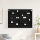 Display Skab Sort eg 100 x 8,5 x 75 cm Konstrueret træ