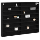 Display Skab Sort eg 100 x 8,5 x 75 cm Konstrueret træ
