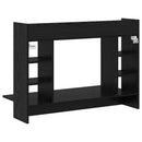 Væghængt skrivebord Sort eg 105 x 48 x 75 cm Konstrueret træ