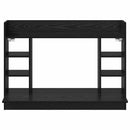 Væghængt skrivebord Sort eg 105 x 48 x 75 cm Konstrueret træ