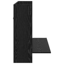 Væghængt skrivebord Sort eg 105 x 48 x 75 cm Konstrueret træ