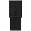 Væghylde med hylde Vægmonteret Sort Konstrueret træ