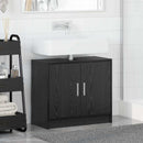 Badeværelsesskab Sort eg 63 x 29 x 55 cm Konstrueret træ