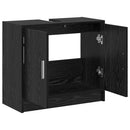 Badeværelsesskab Sort eg 63 x 29 x 55 cm Konstrueret træ