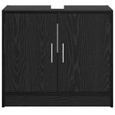 Badeværelsesskab Sort eg 63 x 29 x 55 cm Konstrueret træ