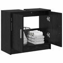 Badeværelsesskab Sort eg 63 x 29 x 55 cm Konstrueret træ