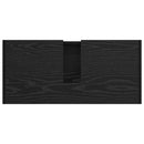 Badeværelsesskab Sort eg 63 x 29 x 55 cm Konstrueret træ