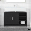Badeværelsesskab Sort eg 90 x 29 x 55 cm Konstrueret træ