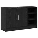 Badeværelsesskab Sort eg 90 x 29 x 55 cm Konstrueret træ