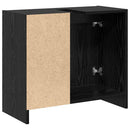 Badeværelsesskab Sort eg 63 x 29 x 55 cm Konstrueret træ