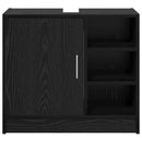 Badeværelsesskab Sort eg 63 x 29 x 55 cm Konstrueret træ