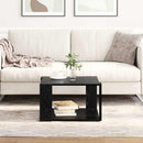Sofabord Sort eg 51,5 x 51,5 x 30 cm Konstrueret træ