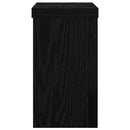 Planteholder 2 pcs Sort eg 10 x 10 x 18 cm Konstrueret træ