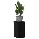 Planteholder 2 pcs Sort eg 10 x 10 x 18 cm Konstrueret træ