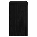 Planteholder 2 pcs Sort eg 10 x 10 x 18 cm Konstrueret træ