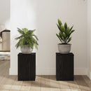 Planteholder 2 pcs Sort eg 20 x 20 x 30 cm Konstrueret træ