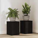 Planteholder 2 pcs Sort eg 25 x 25 x 35 cm Konstrueret træ