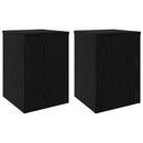 Planteholder 2 pcs Sort eg 25 x 25 x 35 cm Konstrueret træ