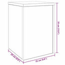 Planteholder 2 pcs Sort eg 25 x 25 x 35 cm Konstrueret træ