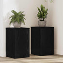 Planteholder 2 pcs Sort eg 30 x 30 x 50 cm Konstrueret træ