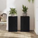 Planteholder 2 pcs Sort eg 30 x 30 x 50 cm Konstrueret træ